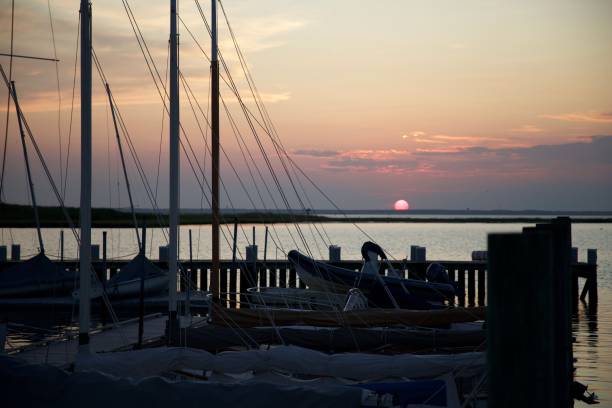 istock Sailboat Masts In An August Sunset 1176420602