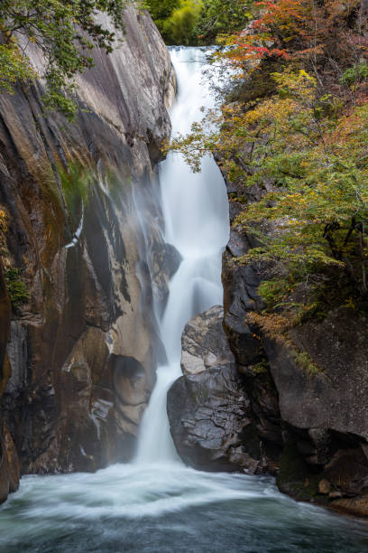 istock Senga Waterfall ( Sengataki ), A waterfall in Mitake Shosenkyo Gorge 1176431128