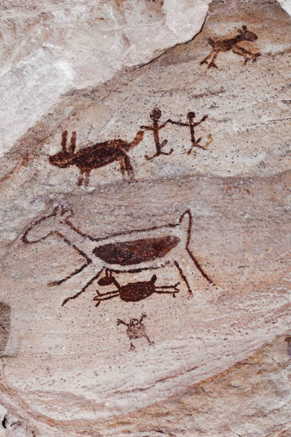 istock Rock painting at Serra da Capivara 1176432467