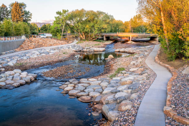 istock Poudre River and new whitewater park 1176434096