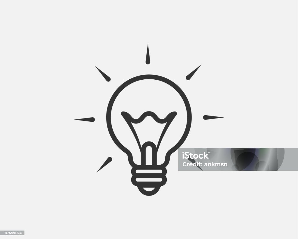 Vector Biểu Tượng Bóng Đèn Ý Tưởng Logo Llightbulb Đèn Điện Biểu ...