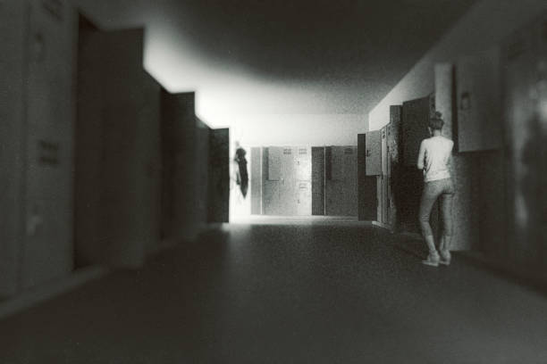 istock Dark locker room with spooky tentacles 1176444904