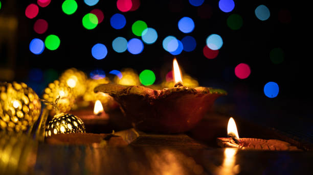 istock Diwali Decoration and Diya 1176452503