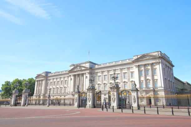 London, United Kingdom - July 6, 2011: The Buckingham Palace main entrance gate. Buckingham Palace is the London home and primary residence of the British monarch located in the City of Westminster