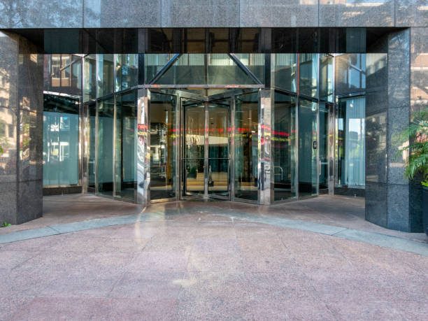 istock Glass Entrance Doors 1176457186