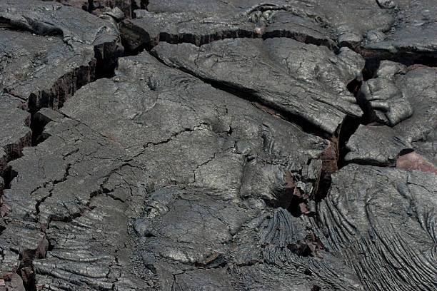 istock Lava Field, Fissures, Volcanic Activity, Igneous Rock, Cracking, Volcano 117645929