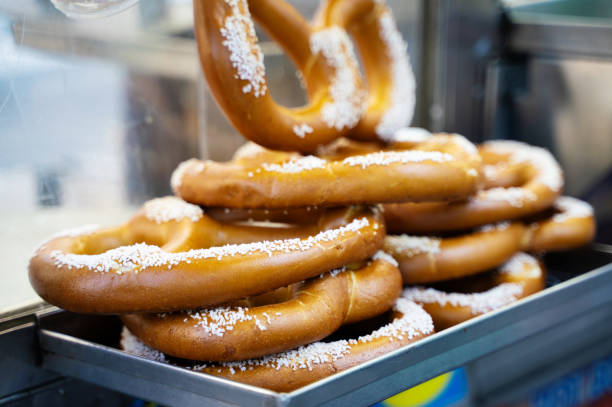 istock Pretzel bread for sale 1176460908