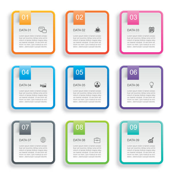 9 Vector Infographic 270+ 9 Rectangles Infographic Stock Illustrations, Royalty-Free Vector ...