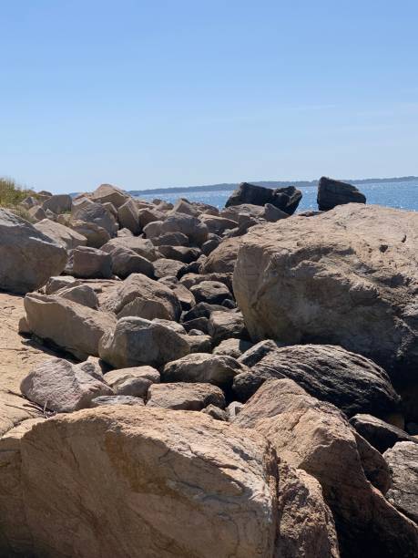 istock Coastal landscape with rocks & stones at the seashore 1176470072
