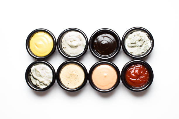 istock different sauces in assortment in black sauces 1176471490
