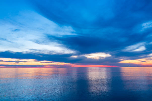 istock Beautiful orange sunset over the sea. 1176471525