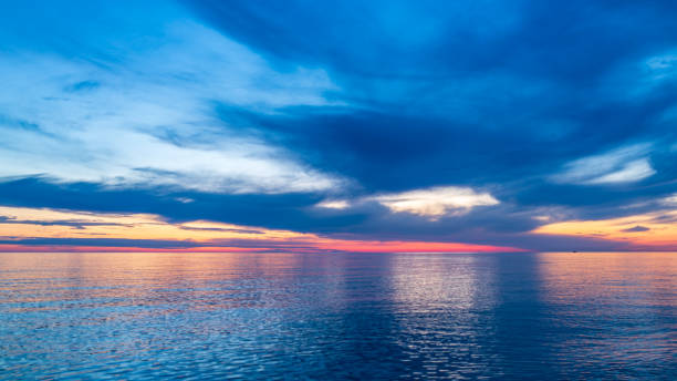 istock Beautiful orange sunset over the sea. 1176471624