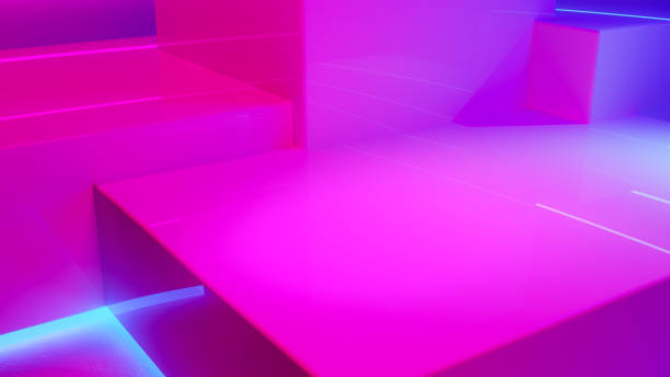 istock Product display podium with smoke and  purple neon  light ,abstract  background,ultraviolet  concept,3d render 1176476754