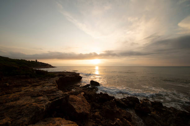 istock Cloudy sunrise on the coast of Oropesa del Mar 1176477921