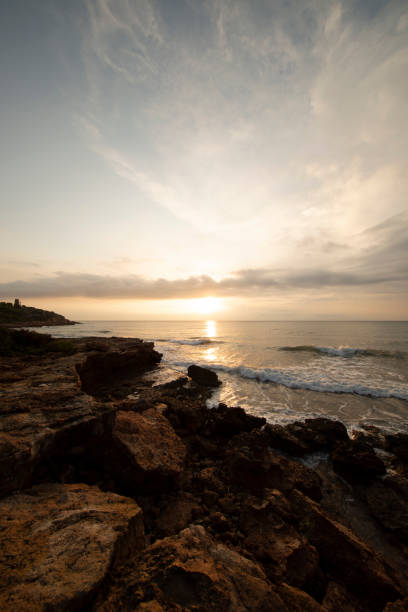 istock Cloudy sunrise on the coast of Oropesa del Mar 1176477926