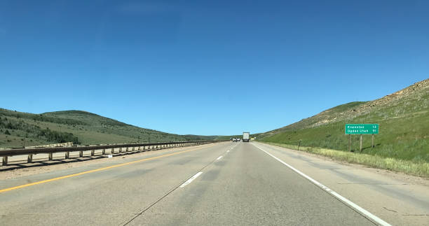 istock Driving along Interstate 80 near Evanston, Wyoming 1176483723