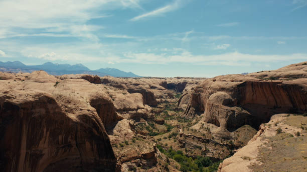istock Drone over canyon at Moab, Utah 1176483762