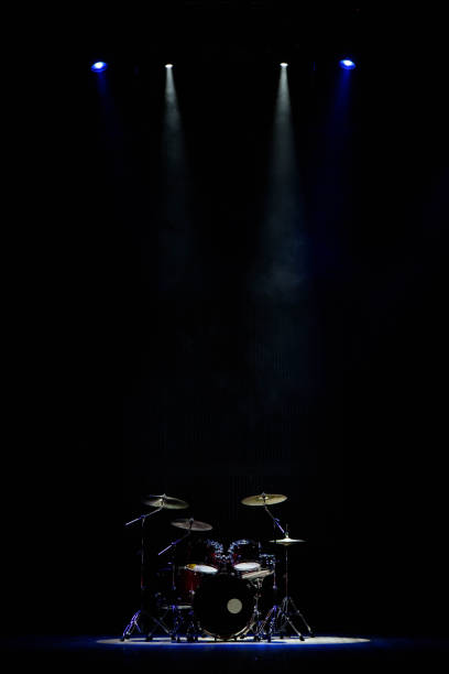 istock drums on stage in the spotlight 1176487340