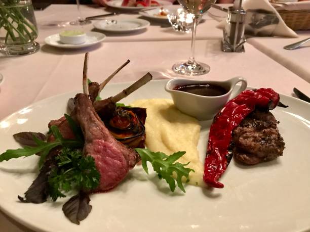 istock lamb ribs with sauce in a restaurant 1176490047