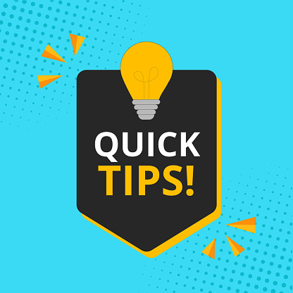Quick Tips Modern Helpful Tips Composition With Flat Design Vector ...