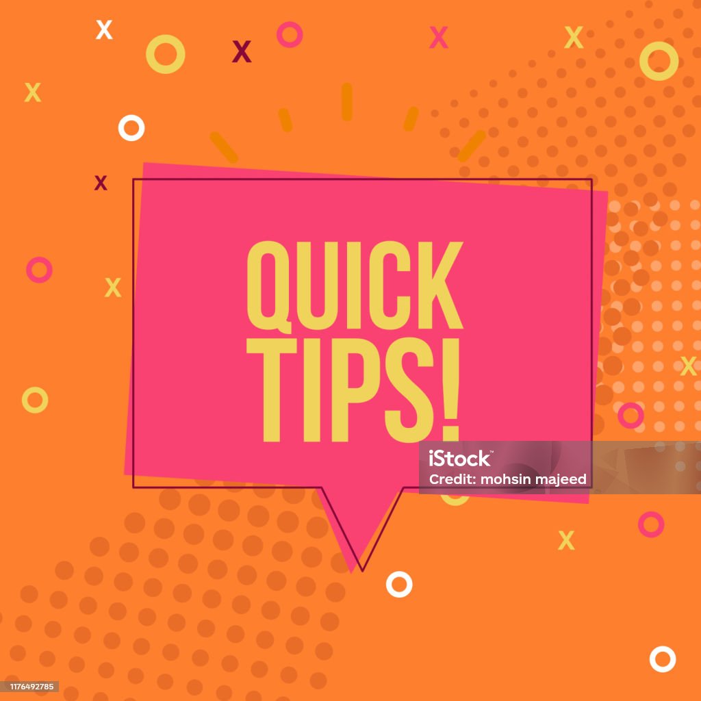Tips Modern Quick Tips Modern Helpful Tips Composition With Flat Design Vector ...