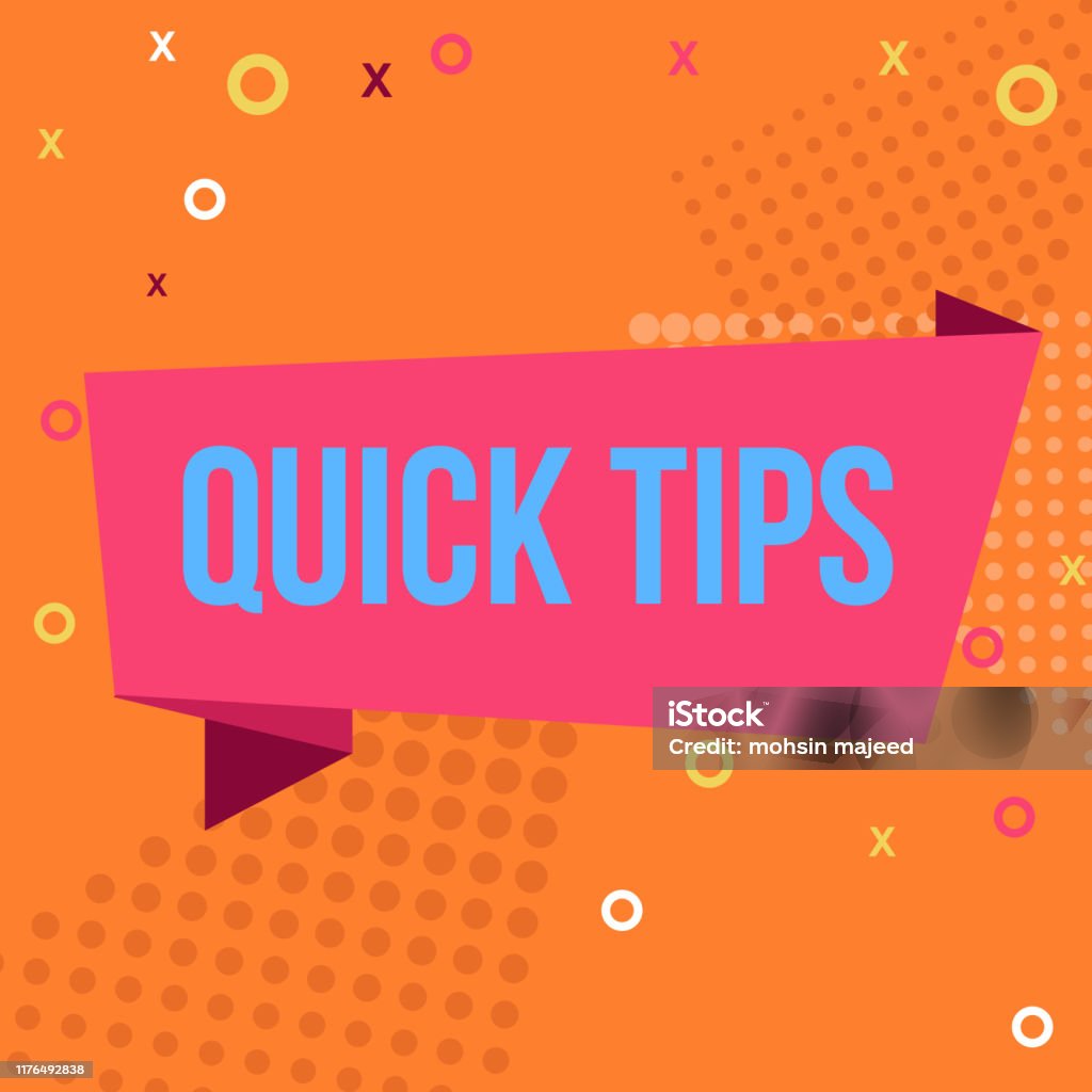 Tips Modern Quick Tips Modern Helpful Tips Composition With Flat Design Vector ...