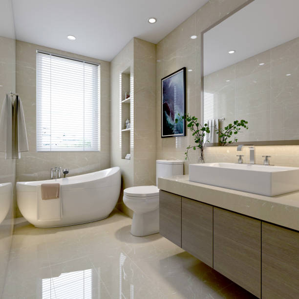 istock 3d render of luxury bathroom 1176497460