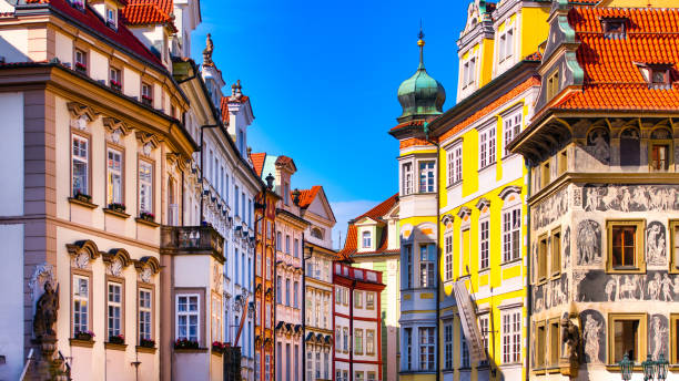 istock Colored buildings of Prague 1176499941