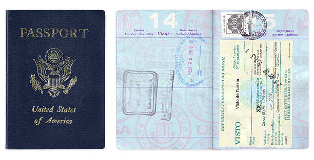 nós passaporte e visto de viagem - passaporte e visto - fotografias e filmes do acervo