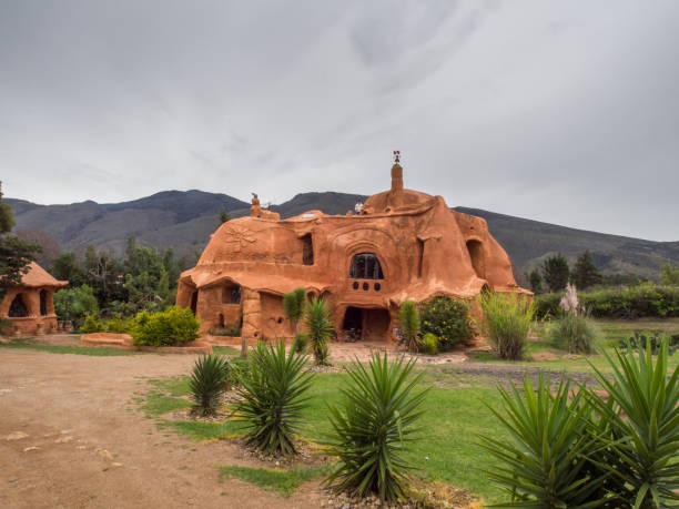Villa de Leyva, Colombia - May 02, 2016: House of terrakota. South America
