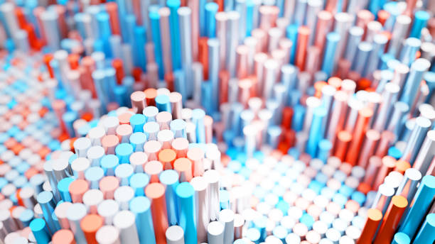 istock The background of the multi-colored cylinders is chaotic 1176517497