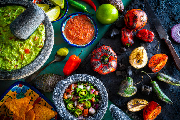 istock Guacamole of avocado with chili roasted 1176518512