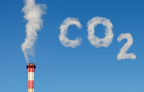 co2 polution (novo!!! - dióxido de carbono imagens e fotografias de stock