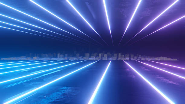 istock Abstract night city 3D illustration 1176526798