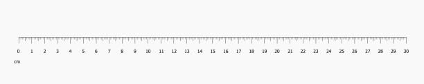 illustrazioni stock, clip art, cartoni animati e icone di tendenza di illustrazione vettoriale in scala righello - ruler tape measure instrument of measurement centimeter