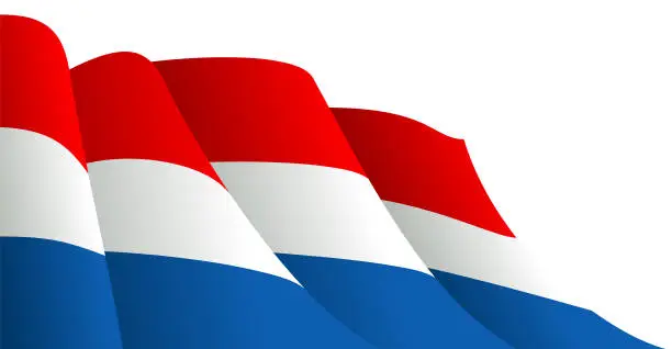 Vector illustration of Luxembourg flag