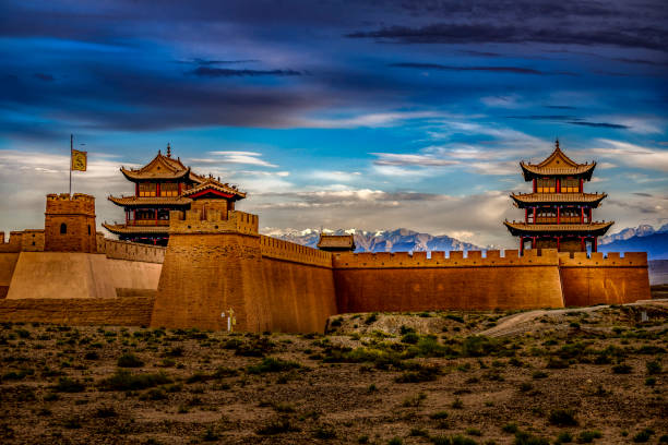 istock Golden Hour at Fort Jiayuguan 1176534307