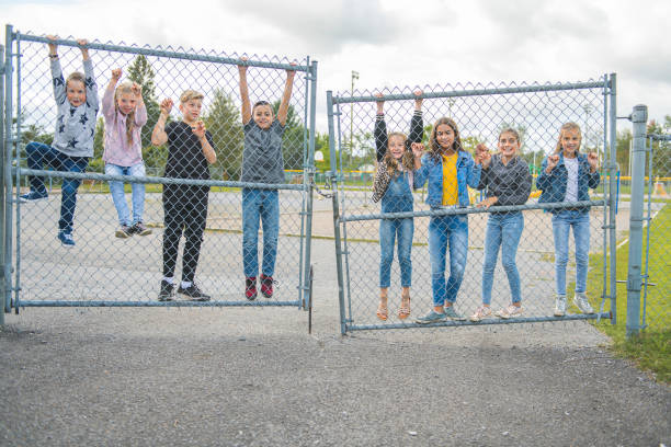 istock Some nice kids on the school background on day time 1176537589