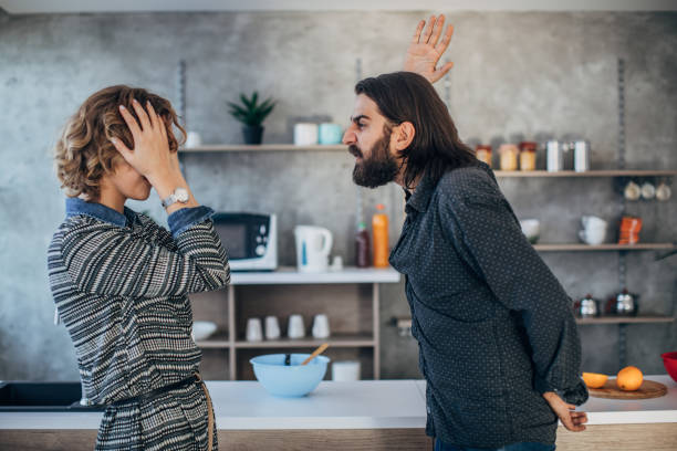 istock Husband is angry at wife 1176542266