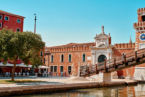 Shot of the city of Venice in Italy