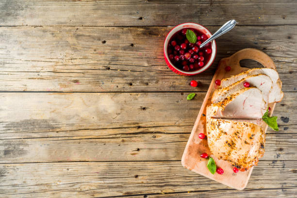 istock Baked turkey breast with cranberry sauce 1176548405