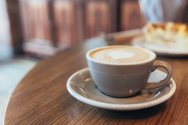 istock Coffee cup fresh cream organic cappuccino on table in cafe 1176549839