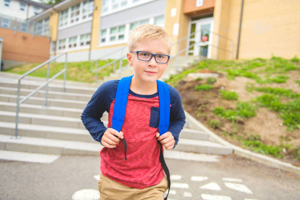 istock A nice Portrait of cute boy with backpack 1176556207
