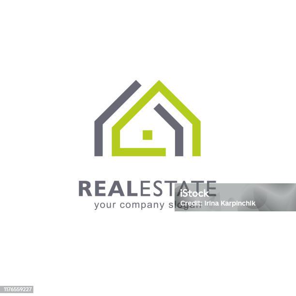 Abstract Vector Design Template Real Estate Icon Stock Illustration - Download Image Now - Logo, House, Real Estate