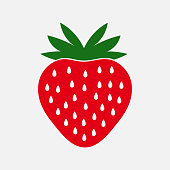 istock Strawberry fruit icon. 1176564771