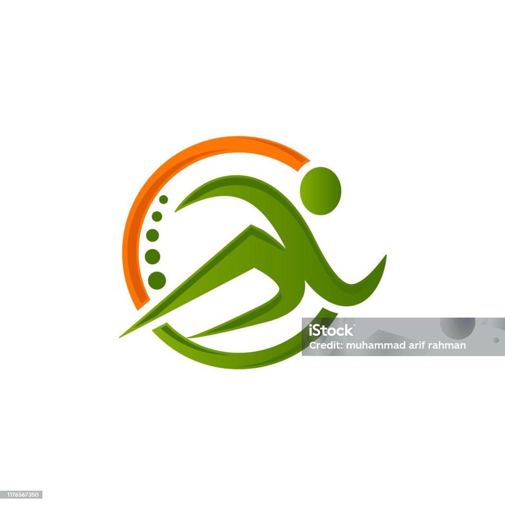 Runner Logo Vector Stock Illustration - Download Image Now - Logo ...