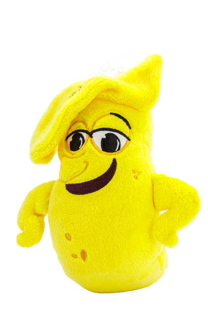 Plush toy smiling banana