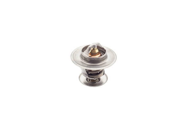 istock Automotive part engine cooling system thermostat on a white background. isolate close-up, temperature 1176568138
