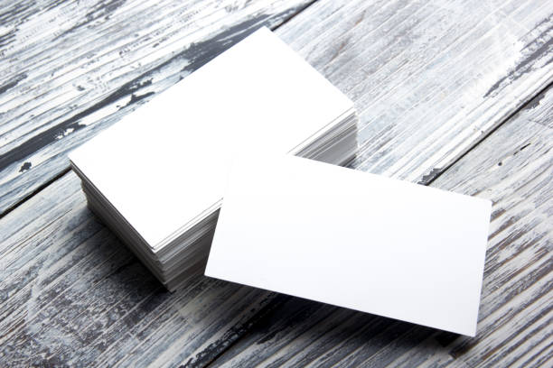 istock Business cards blank. Mockup on color background. Flat Lay. copy space for text 1176574879