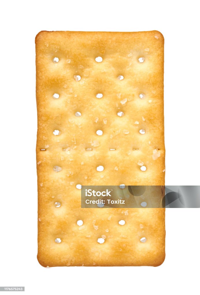 Rectangular Snacks Salty Cracker Crispy Appetizer Rectangle Shape Cookie Isolated Stock ...